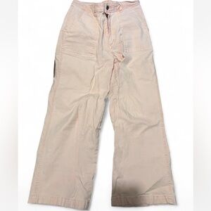 High waisted light pink jeans